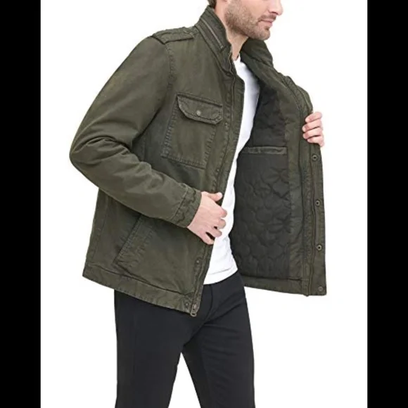 🚫SOLD! •NWT🤩 |•LEVI'S•| Military 5 Pocket Lined Cotton Jacket Sz Small - Picture 7 of 15
